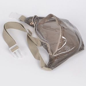 clear transparent cool barbie fanny pack